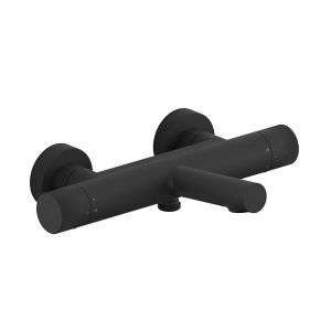 Vado Safari Matt Black Leverless Wall Mounted Thermostatic Bath Shower Mixer Tap