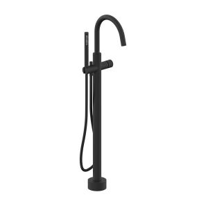 Vado Safari Matt Black Floor Mounted Leverless Bath Shower Mixer Tap