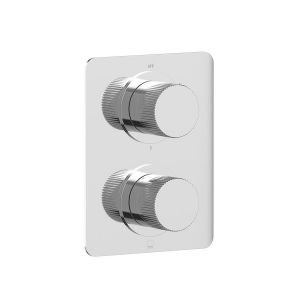Vado Safari Chrome Three Outlet Leverless Concealed Thermostatic Shower Valve