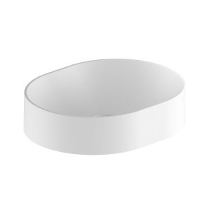 Vado Safari Arctic White Oval Countertop Basin 430 x 350mm