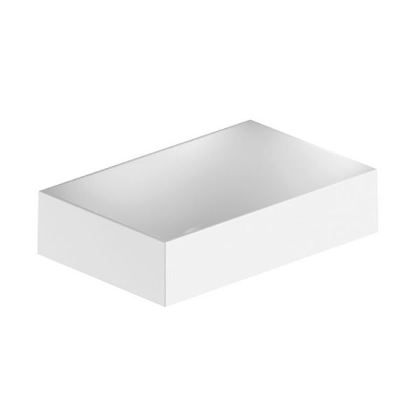 Vado Safari Arctic White Rectangular Countertop Basin 430 x 280mm
