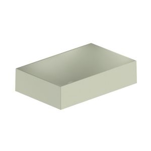 Vado Safari Sage Green Rectangular Countertop Basin 430 x 280mm