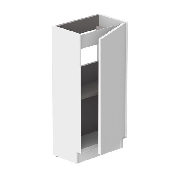 Vado Safari Floor Mounted Arctic White Vanity Unit 400mm Left Pull #2