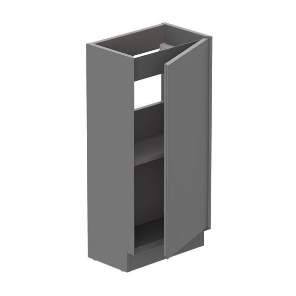 Vado Safari Floor Mounted Charcoal Grey Vanity Unit 400mm Left Pull #2