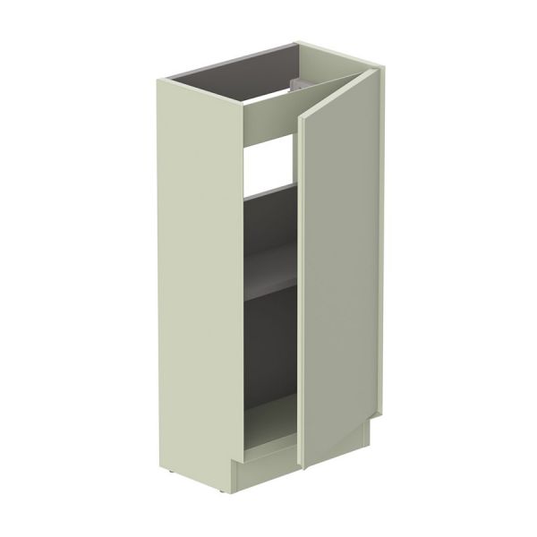 Vado Safari Floor Mounted Sage Green Vanity Unit 400mm Left Pull #2