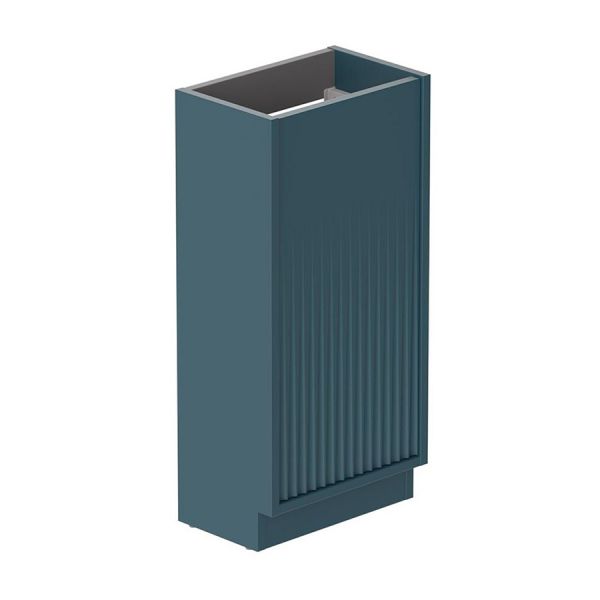 Vado Safari Floor Mounted Atlantic Blue Fluted Vanity Unit 400mm Right Pull