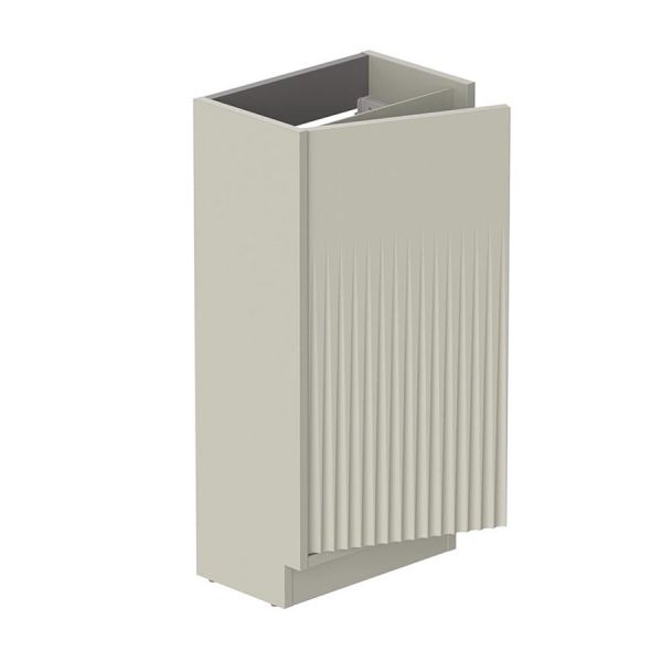 Vado Safari Floor Mounted Cashmere Fluted Vanity Unit 400mm Right Pull #2