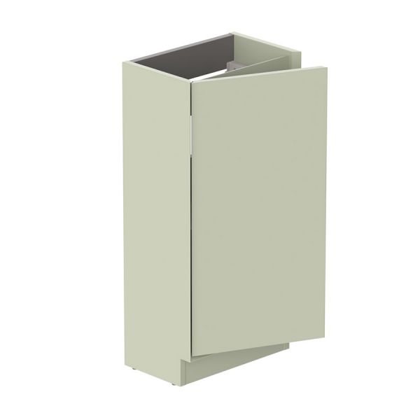 Vado Safari Floor Mounted Sage Green Vanity Unit 400mm Right Pull #2