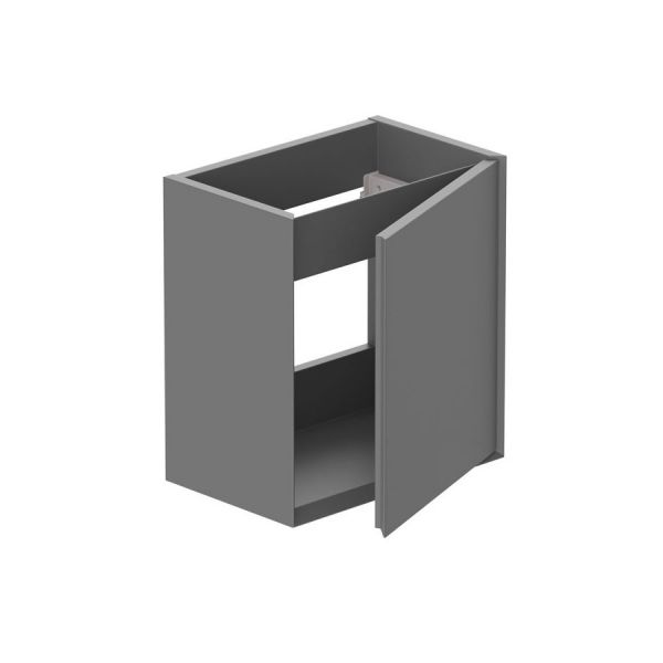 Vado Safari Wall Hung Charcoal Grey Vanity Unit 400mm Left Pull #2