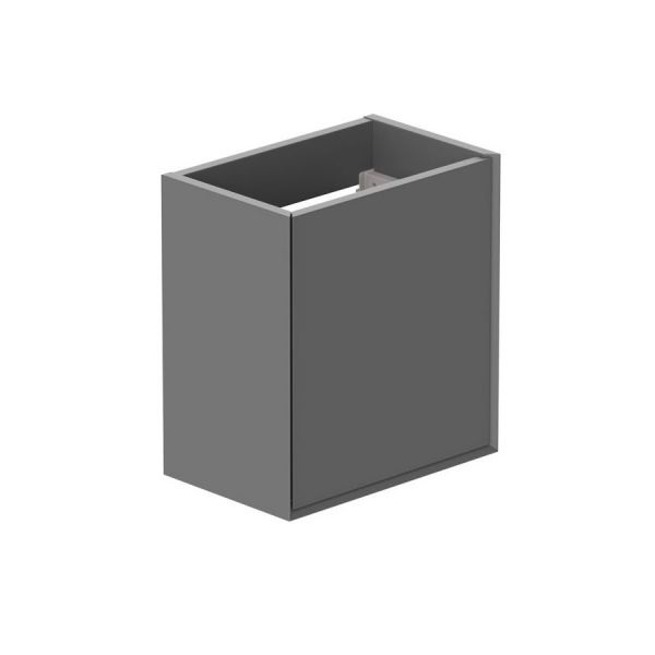 Vado Safari Wall Hung Charcoal Grey Vanity Unit 400mm Left Pull