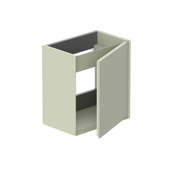 Vado Safari Wall Hung Sage Green Vanity Unit 400mm Left Pull #2