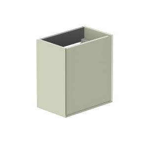 Vado Safari Wall Hung Sage Green Vanity Unit 400mm Left Pull