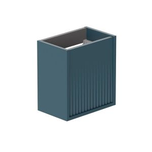 Vado Safari Wall Hung Atlantic Blue Fluted Vanity Unit 400mm Right Pull