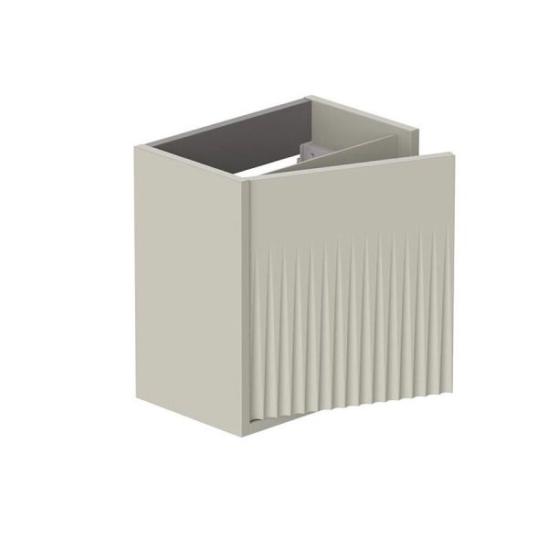 Vado Safari Wall Hung Cashmere Fluted Vanity Unit 400mm Right Pull #2