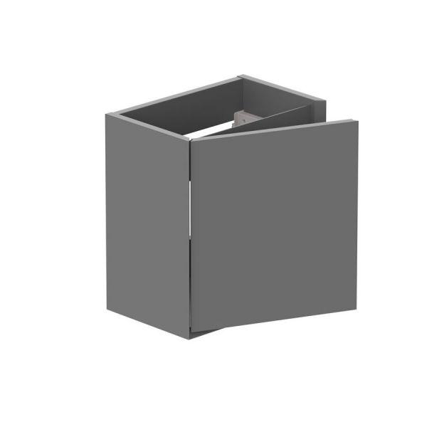 Vado Safari Wall Hung Charcoal Grey Vanity Unit 400mm Right Pull #2