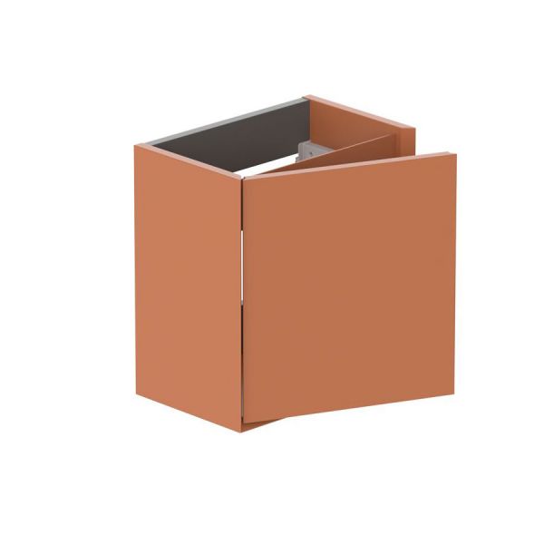 Vado Safari Wall Hung Terracotta Vanity Unit 400mm Right Pull #2