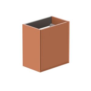 Vado Safari Wall Hung Terracotta Vanity Unit 400mm Right Pull
