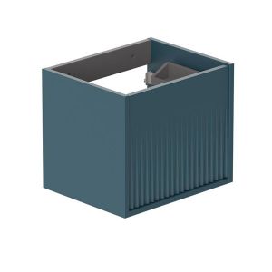 Vado Safari Wall Hung Atlantic Blue Fluted Vanity Unit 500mm