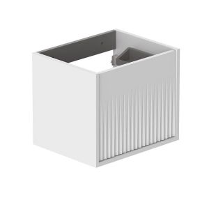Vado Safari Wall Hung Arctic White Fluted Vanity Unit 500mm
