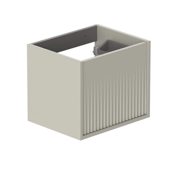 Vado Safari Wall Hung Cashmere Fluted Vanity Unit 500mm