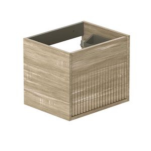 Vado Safari Wall Hung Natural Oak Fluted Vanity Unit 500mm