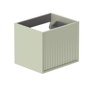 Vado Safari Wall Hung Sage Green Fluted Vanity Unit 500mm