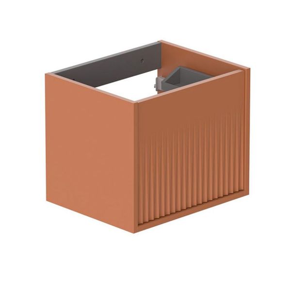 Vado Safari Wall Hung Terracotta Fluted Vanity Unit 500mm