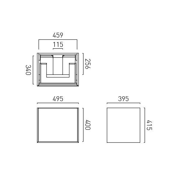 Vado Safari Wall Hung Arctic White Vanity Unit 500mm #2