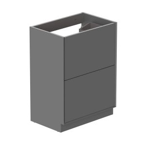 Vado Safari Floor Mounted Charcoal Grey Vanity Unit 600mm