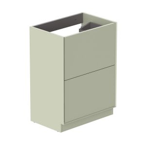 Vado Safari Floor Mounted Sage Green Vanity Unit 600mm