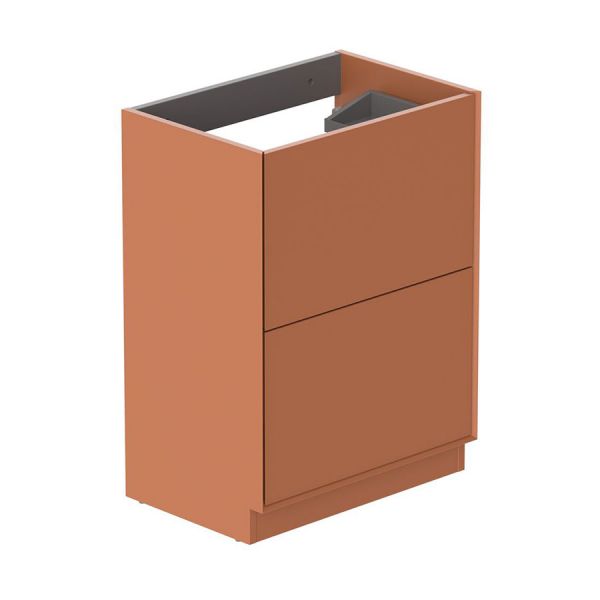 Vado Safari Floor Mounted Terracotta Vanity Unit 600mm