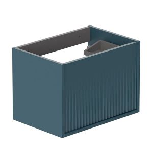 Vado Safari Wall Hung Atlantic Blue Fluted Vanity Unit 600mm