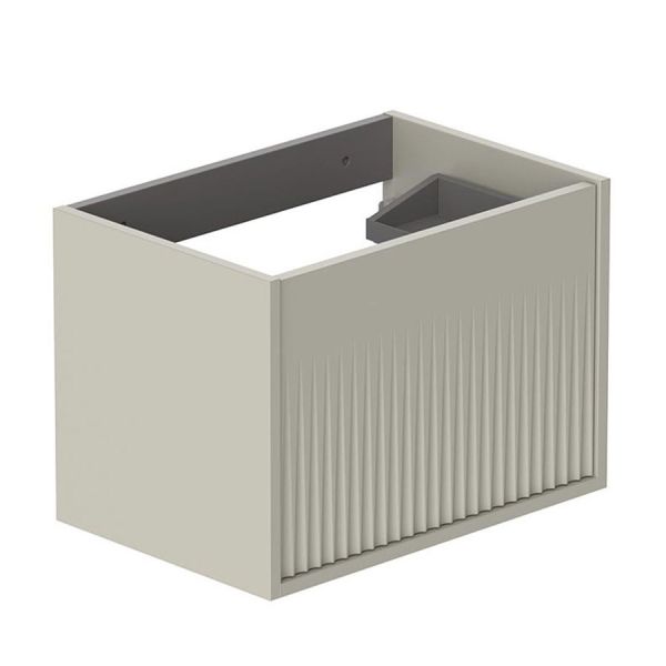 Vado Safari Wall Hung Cashmere Fluted Vanity Unit 600mm