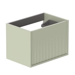 Vado Safari Wall Hung Sage Green Fluted Vanity Unit 600mm
