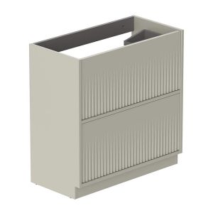 Vado Safari Floor Mounted Cashmere Fluted Vanity Unit 800mm