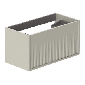 Vado Safari Wall Hung Cashmere Fluted Vanity Unit 800mm