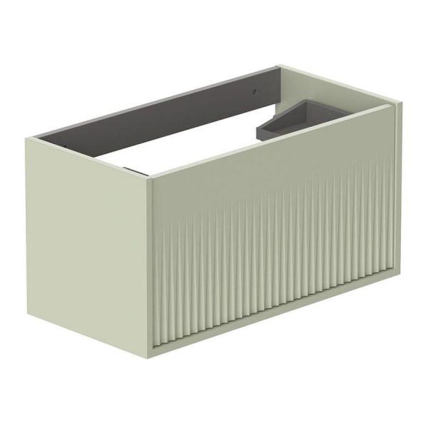 Vado Safari Wall Hung Sage Green Fluted Vanity Unit 800mm