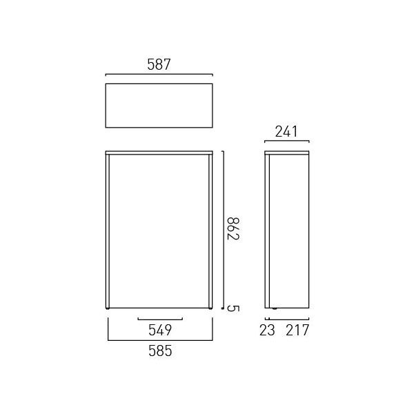 Vado Safari Arctic White Back to Wall WC Unit 600mm #2