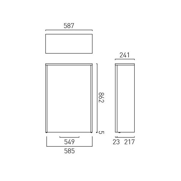 Vado Safari Charcoal Grey Back to Wall WC Unit 600mm #2