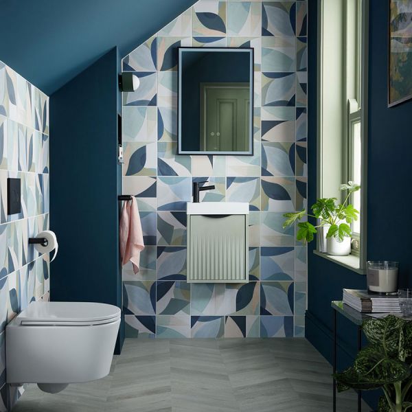 Vado Safari Matt Black 500 x 700mm Illuminated Rectangular Bathroom Mirror #2