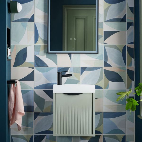 Vado Safari Matt Black 500 x 700mm Illuminated Rectangular Bathroom Mirror #3