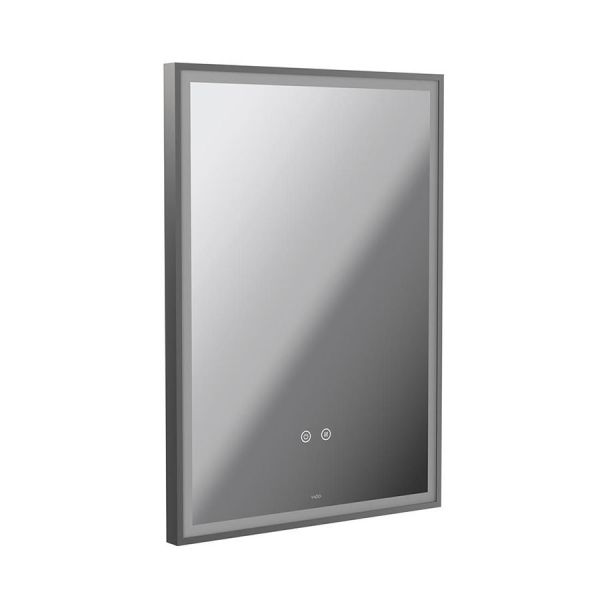 Vado Safari Pewter 500 x 700mm Illuminated Rectangular Bathroom Mirror