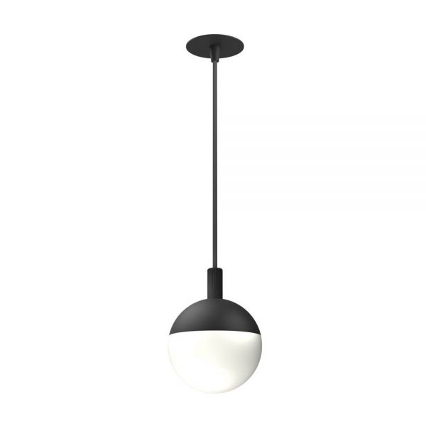 Vado Safari Matt Black 500 x 700mm LED Rectangular Bathroom Mirror and Pendant Lights Package #2