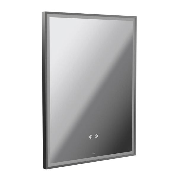 Vado Safari Pewter 600 x 800mm Illuminated Rectangular Bathroom Mirror