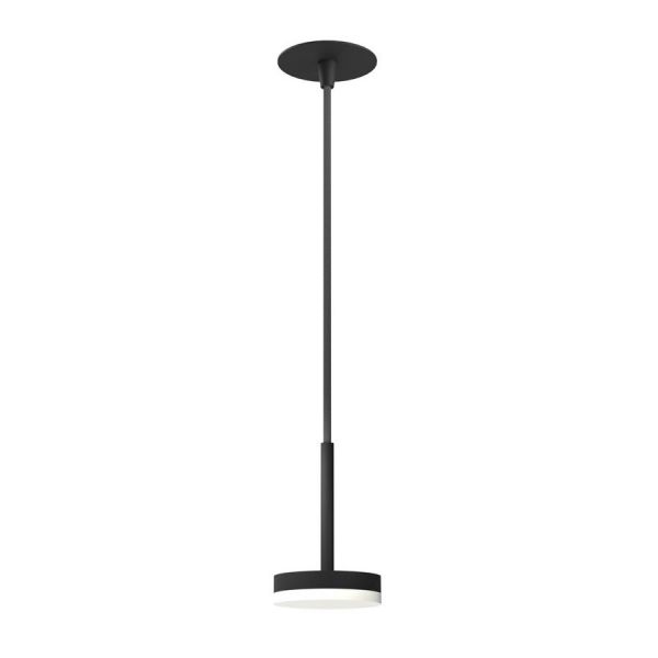 Vado Safari Matt Black 600 x 800mm LED Rectangular Bathroom Mirror and Disc Style Pendant Lights Package #2