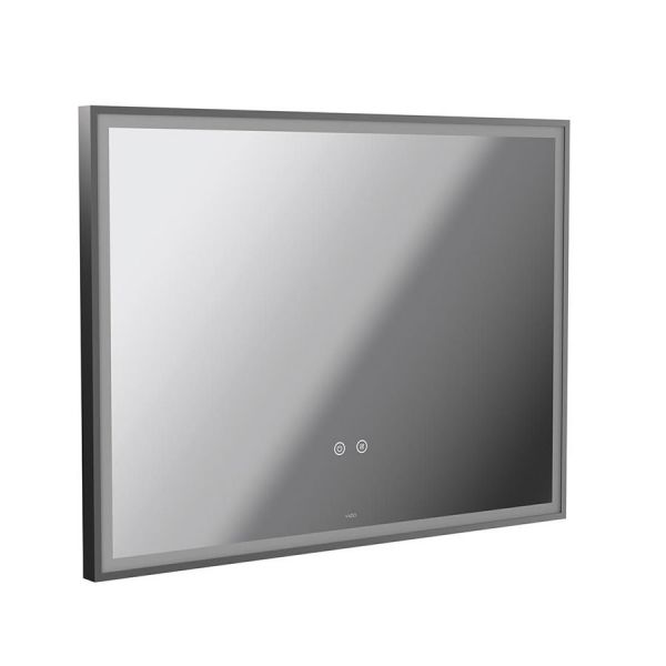Vado Safari Pewter 800 x 600mm Illuminated Landscape Rectangular Bathroom Mirror