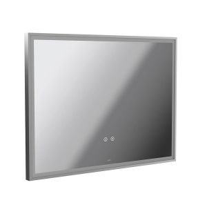 Vado Safari Chrome 800 x 600mm Illuminated Landscape Rectangular Bathroom Mirror