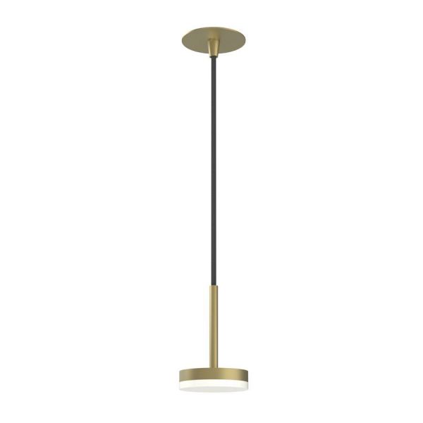Vado Safari Satin Brass 800 x 600mm LED Landscape Rectangular Bathroom Mirror and Disk Style Pendant Lights Package #2