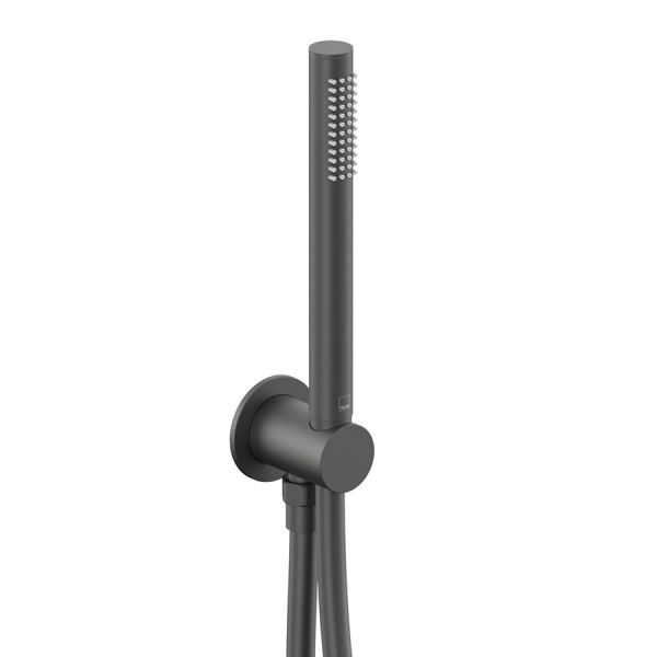 Vado Safari Pewter Round Single Function Handset Shower Kit