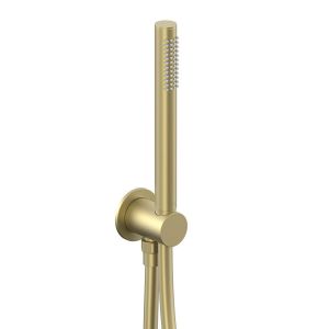 Vado Safari Satin Brass Round Single Function Handset Shower Kit